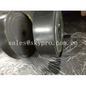 Soft wear resistant chamfered edge conveyor skirting rubber board