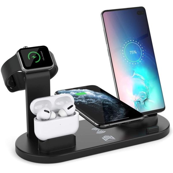 Multi Function Wireless Charger Stations Dock 8mm ROHS