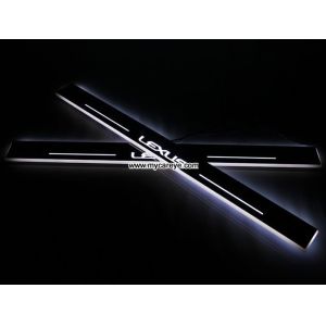 Lexus NS car accessory upgrade LED lights auto door sill scuff plate