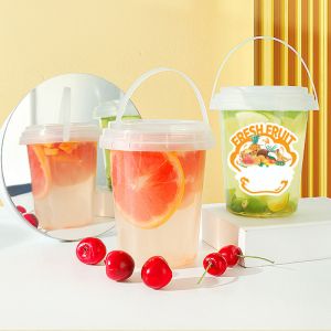 Convenient Handle Bubble Tea Jug For Milk And Beverages