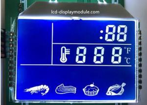 Blue Background HTN LCD Display , 7 Segment Kitchen LCD Segment Display