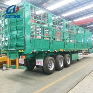 7-Way Electric System Semi-Trailer Perfect for Transporting Livestock and Bulk