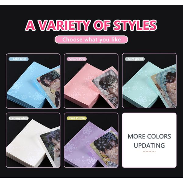Unique Pattern Premium Finish Soft Touch Adjustable PP Material Card Sleeves for Cards Protection