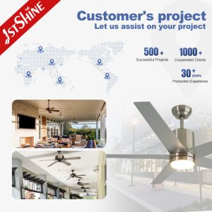 5 MDF Blades Fancy 56 Inches LED Ceiling Fan with 6 Speed Choice and High CRI Ra