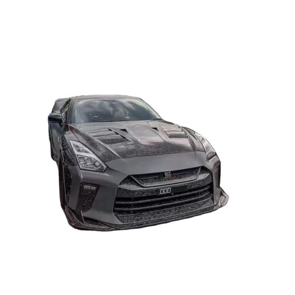 Quality For Nissan GTR R35 Carbon Fiber Body Kit GTR Upgraded Top Style Carbon Fiber Front and Rear Bumper Side Skirt Spoilers wholesale