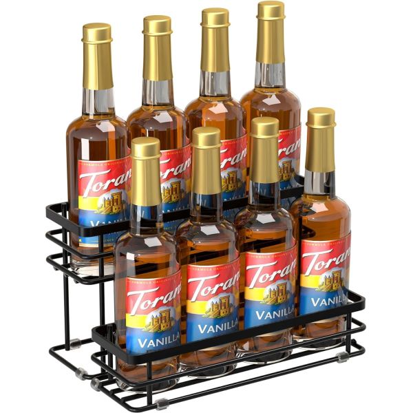 Quality Function 2 Tier Coffee Syrup Stand Holder Rack for Coffee Bar Standard or Nonstandard wholesale