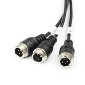 FCC PU 4 Pin Reversing Camera Extension Cable ODM Car Camera Accessories