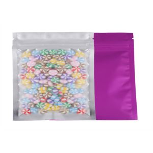 Candy Snack Printed Stand Up Pouches Three Layer Aluminum Foil With Tear Notch