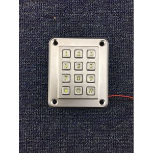 Cheap Higher quality cheapest waterproof IP67 die cast illuminated numeric keypads with male pin out connector for sale