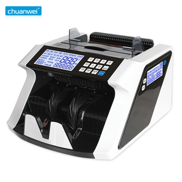 50 X 110mm Note Bill Counter Machines SGD Manual Infrared 900 Per Minute Pocket