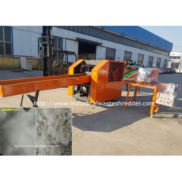 Quality Low Noise Rag Cutting Machine Aluminum Silicate Cotton / Needle Blanket Shredder wholesale