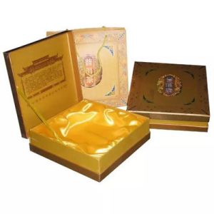 China custom hinged tea box bespoke rigid tea packaging gift box luxury set up tea box with flocking and silk cloth on sale