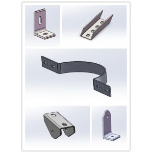 Customized Solar Mounting Accessories L - Footing Connectors Hooks For Solar Mounting Structure