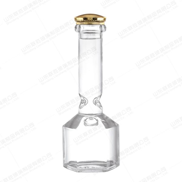 Quality 250ml 500ml 700ml 750ml Custom Square Empty Liquor Glass Bottles wholesale