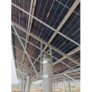 6005-T5 SUS304 Solar Panel Mounting Brackets Anodized Solar Panel Ground Frame