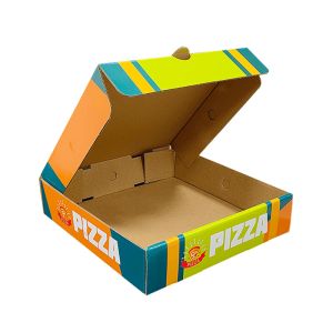 Recycled Custom Logo Kraft Paper Corrugated Packing Folding Fries Chips Pizza