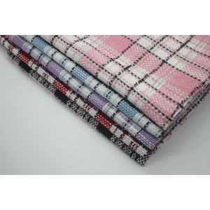 In Stock Yarn Dyed 100 Polyester Fragrant Breeze Tweedy Fabric for Women's