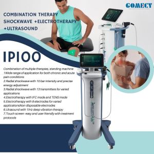 Intelligent 3-In-1 Ultrasonic Physiotherapy Machine With Pneumatic Shockwave