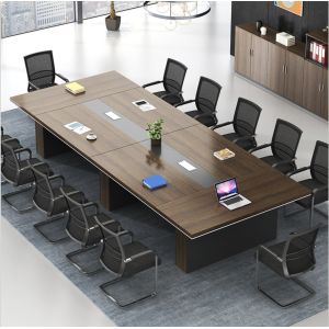 Office Conference OEM No Odor MDF Wooden Training Table E1 Panel