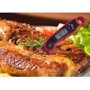 Steak Instant Read Thermometer Oldable Probe Power Saving With Backlight