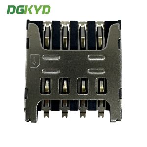 Micro Card Holder SIM Drawer Style 1.5H 8P Telephone Card Holder TF SIM