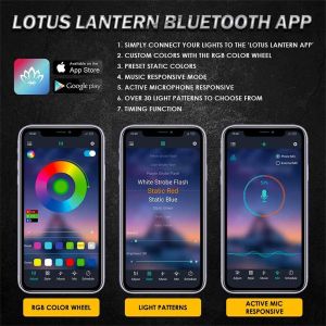 5050 Truck Wireless RGB Rock Lights With Lithium Ion Batteries