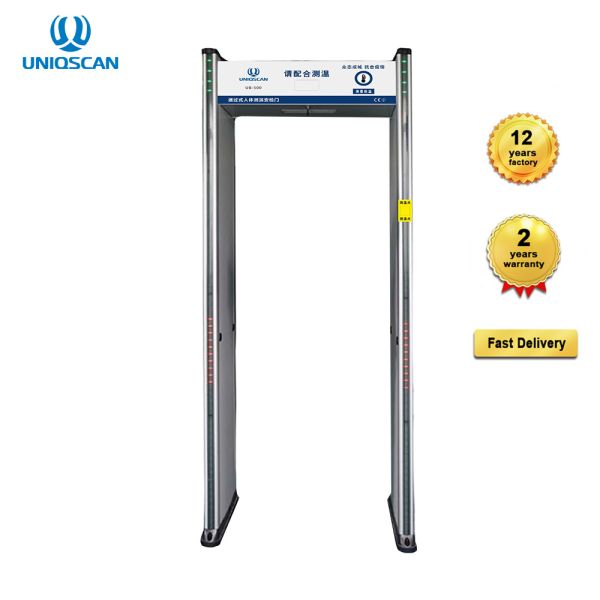 Quality High Accurate Walk Through Metal Detector Human Temperaturer Testing Display Function wholesale