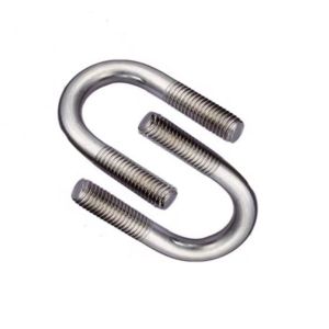 Customized U Shape Bolt M8 With Hex Nut Washer / Ti Gr2 U Clamp