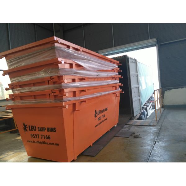 Quality 4m Metal Rubbish Skip Bin Garbage Scrap Metal Container wholesale