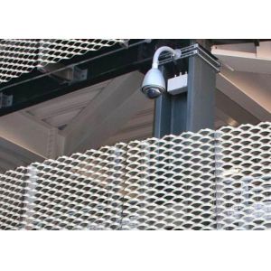 Stainless Steel Expanded Metal Sheet Galvanised Mesh Facade Architecture 4mm