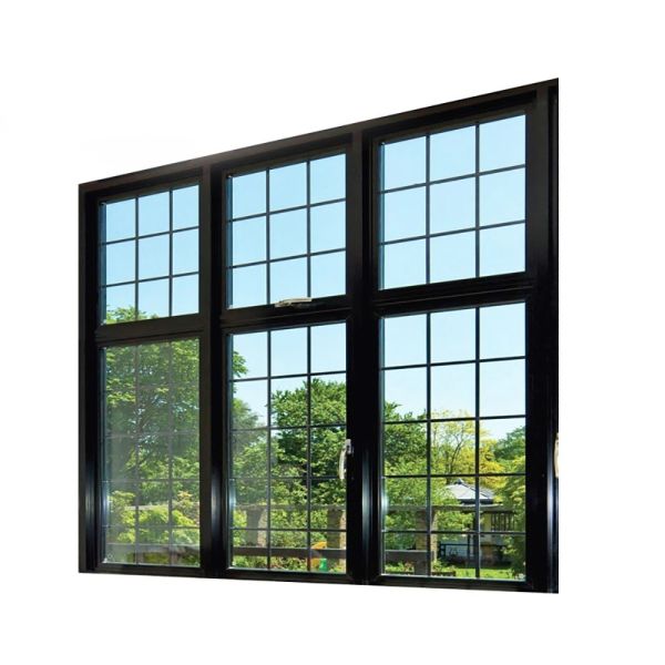 Quality Window With Grill Design And Tempered Glass 8-way Seal Broken Bridge Aluminum Profile wholesale