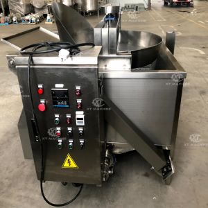 100kg/h SUS304 Commercial Electric Deep Fryer Nut Fryer for Peanut Bean