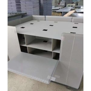 Rectangular Plastic Pallet Box Heavy Duty Folding Pallet Boxes Environmntally