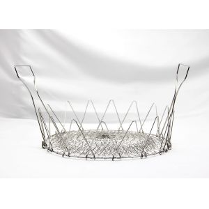 Stainless Steel Telescopic Folding Basket For Washing Fruits Vegetables Fried