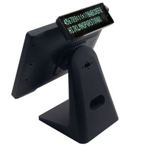 Aluminium Alloy Straight Stand POS System Machine with 15 inch/15.6 inch Main