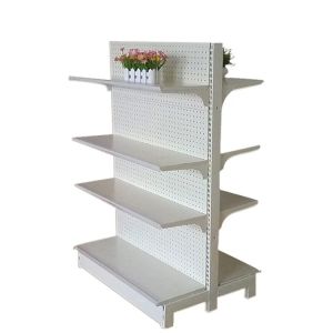 Supermarket rack shelf heavy duty double sided shelf