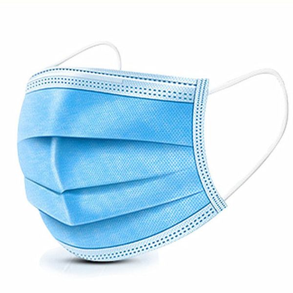 3 Ply Blue Color Cheap Price Disposable Face Mask Non Woven Material Used For Personal Protection