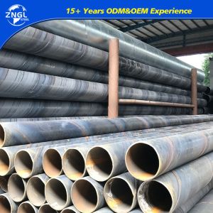 Q235 Q345 SSAW CS ERW Spiral Carbon Steel Pipe 1/8"-24