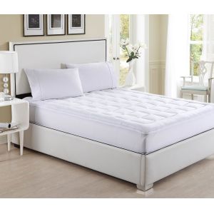 Waterproof Cotton/Polyester Blend Mattress Protector - Fitted Sheet Style