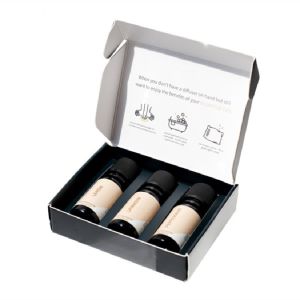 Custom Folding Corrugated Box With Gold Foil Printing For Candle Jar Holder