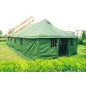 China Galvanized Steel Waterproof Canvas Army Camping 20 Person Military Tents on sale