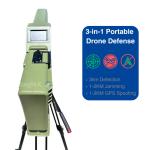 3-In-1 （Detection&Jamming&Spoofing) Mobile Drone Defense Device Portable FPV