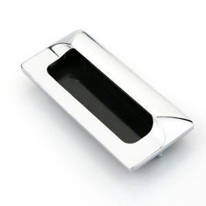 Chrome Plating Embedded Door Handle , Pocket Door Handles Long Service Life