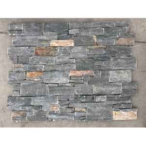 Cheap Gray Slate Wall Cladding Stacked Ledge Stone Landscaping Veneer for sale