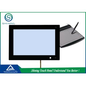 Black Frame 7 Inch 4 Wire Resistive Touch Screen Panel For Office Device
