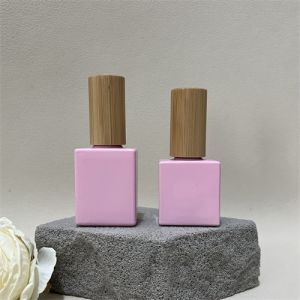 Custom 100 Pcs Empty Nail Polish Bottles Bow Cap Round Square Shape