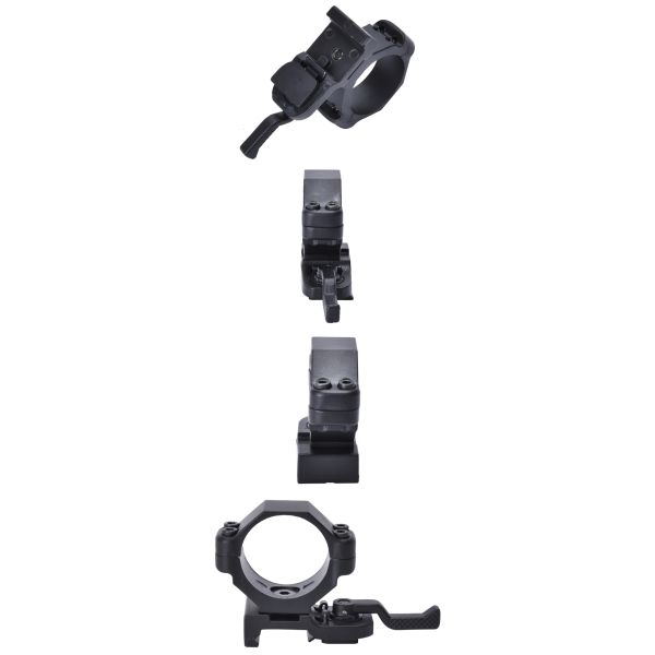 Aluminium 25-30mm Double Bolts Quick Release Laser Sight Light Mount for Optic Scope