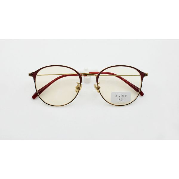 Quality Classic Round Glasses Vintage Circle Metal Eyeglasses Frames 100% Anti-Blue Light Lens Browline New 2019  Eyewear Frame wholesale