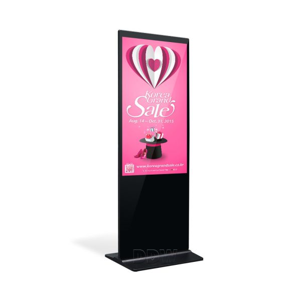 Hot 43 inch floor standing vertical tv touch screen kiosk 4k indoor advertising