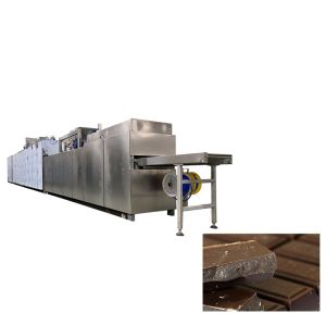 PLC Control Two Depositors Chocolate Moulding Machine 100kg/hour